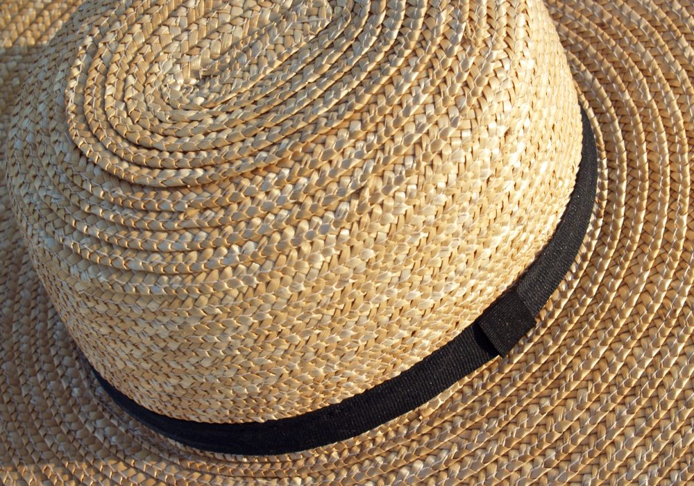 Amish Straw Hat From Above