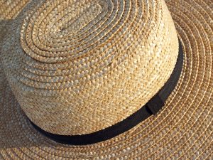 Amish Straw Hat From Above